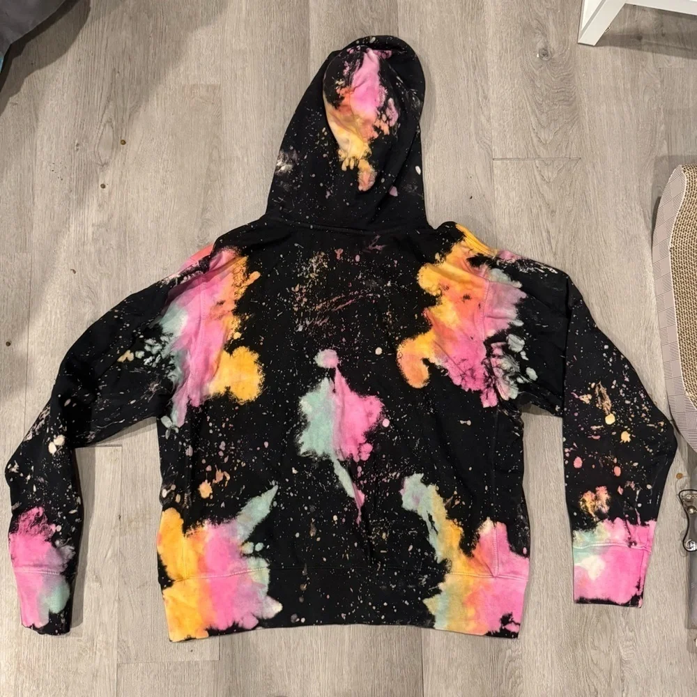 Elements By Talentless Tie Dye Multicolor Constellation Hoodie, Size Large